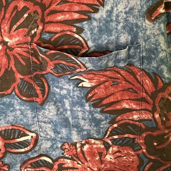 Tommy Bahama men’s Vintage Hawaiian button down Shirt 100% Silk bohemian - Picture 3 of 10